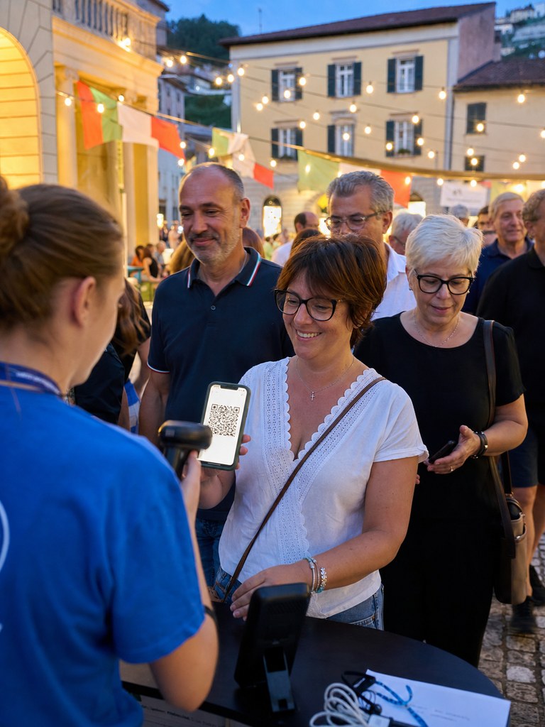Ingresso veloce con controllo QR senza ricerca nomi